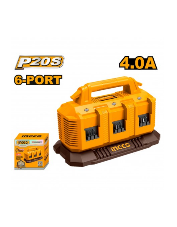 CARICABATTERIE RAPIDO 20V 4A 6 PORTE