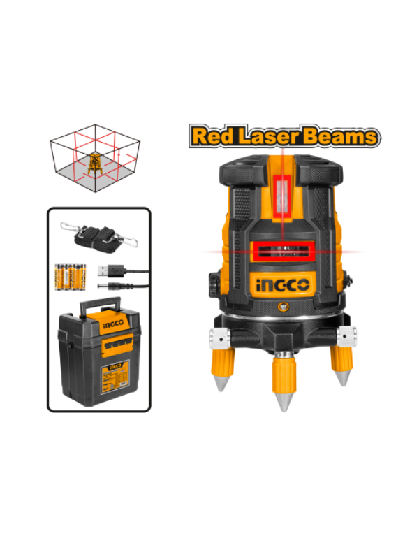 LIVELLA LASER AUTOREG. 0-30M (ROSSO)