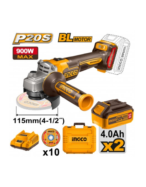 Progetto senza titolo 61 SMERIGLIATRICE 20V D 115 + ACCESSORI + VALIGETTA