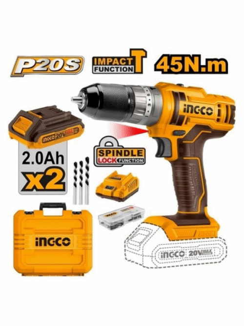 TRAPANO A PERCUSSIONE 45NM +47 ACCESSORI