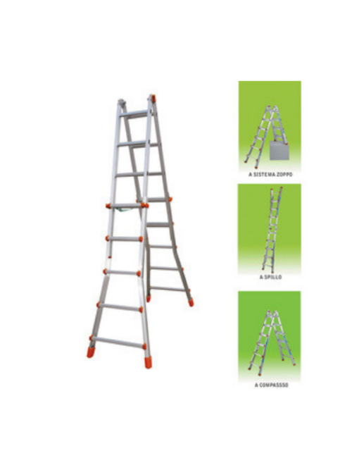 SCALA ALL. MULTIUSO 5+5 GRADINI 5,20m