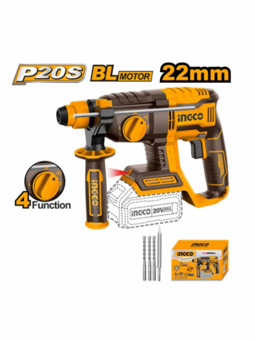 MARTELLO DEMOLITORE A BATTERIA 20V 4 FUNZ. BRUSHLESS NUDO