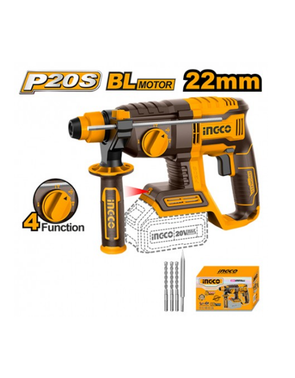 Progetto senza titolo 35 MARTELLO DEMOLITORE A BATTERIA 20V 4 FUNZ. BRUSHLESS NUDO