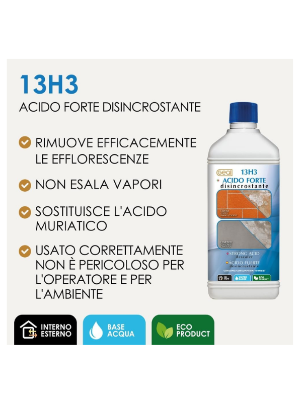 13H3 ACIDO FORTE DISINCROSTANTE 1L