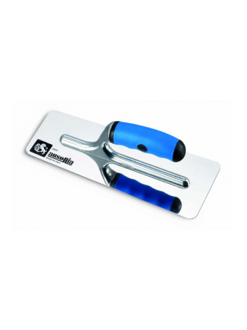 FRATTAZZO 24X11 LAMA INOX TRAPEZOIDALE MANICO GOMMA